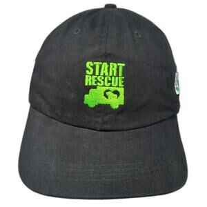 Apollo USA Baseball Cap Black Green One Size Organic Cotton Start Rescue Hat